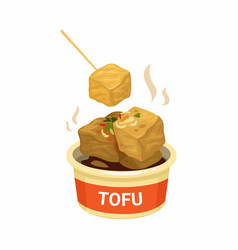 Tofu Fried Or Stinky Asian Street Food