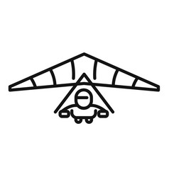 Delta Nature Icon Outline Hang Gliding