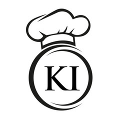 Initial Letter Ki Restaurant Logo Template