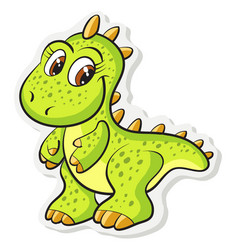 Sticker Cartoon Dinosaur