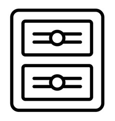 Apartment Parcel Locker Icon Outline