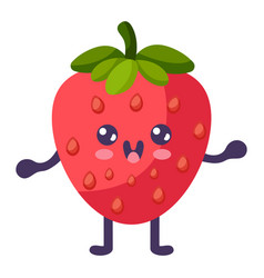 Groovy Cartoon Strawberry