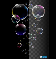 Realistic Soap Bubble Rainbow Reflection