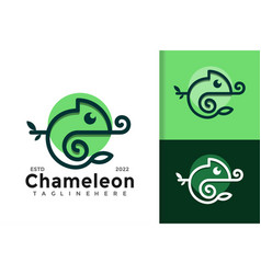 Chameleon Logo Design Template