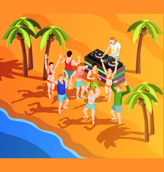 Dancing People Isometric