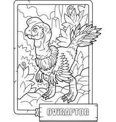 Dinosaur Oviraptor Coloring Book For Children