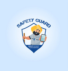 Safety Guard Mascot Logo