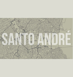 Santo Andre Map City Poster Horizontal Background