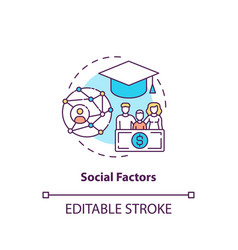 Social Factors Concept Icon