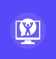 Online Fitness Training Workout Icon