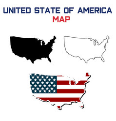 Usa Map On White Background