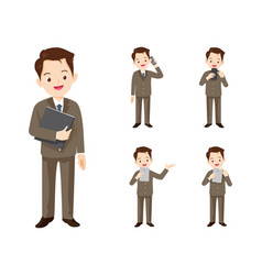 Business Man Or Office Worker Character With