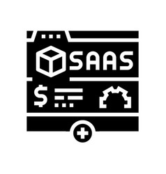 Saas Subscription Glyph Icon