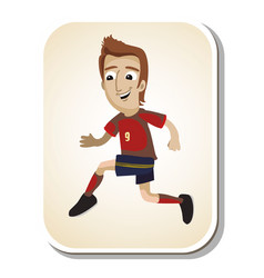 Spain Football Player Cartoon