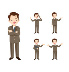 Business Man Or Office Worker Character With