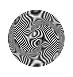 Circular Op Art Pattern