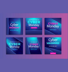 Cyber Monday Social Media Posts Design