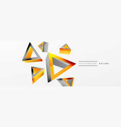 3d Triangle Abstract Background Basic Shape