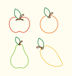 Fresh Fruit Hand-drawn Elements