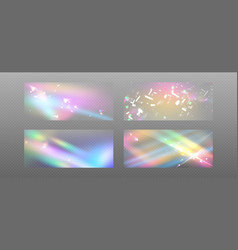 Prism Rainbow Light With Flare Effect Background