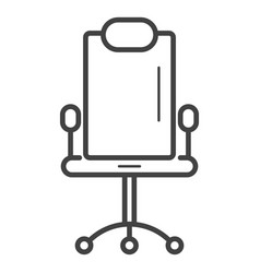 Gaming Chair Stroke Icon