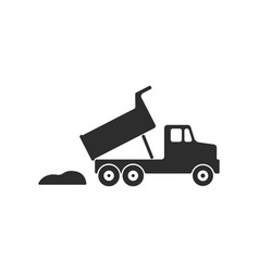 Cartoon Dump Truck Icon Tipper