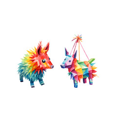 Colorful Paper Pinata Clipart