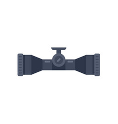 View Sight Icon Flat Rifle Scope