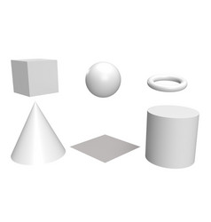 3d - Set Of Different Shapes