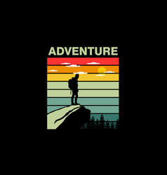 Adventure T Shirt Design Landscape