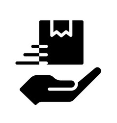 Provide Delivery Service Black Glyph Icon