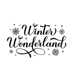 Winter Wonderland Calligraphy Hand Lettering