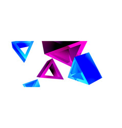 3d Triangle Abstract Background Basic Shape