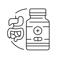 Gastrointestinal Medications Line Icon