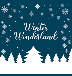 Winter Wonderland Calligraphy Hand Lettering