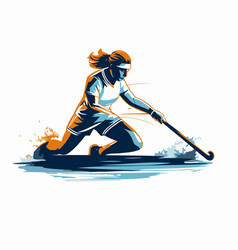 Silhouette Of A Woman Skiing On White Background