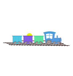 Train Cargo Icon Of A Childrens Toy Flat