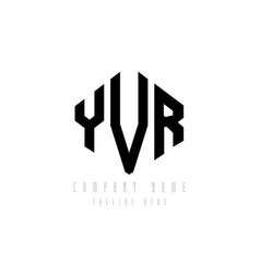 Yvr Letter Logo Design With Polygon Shape