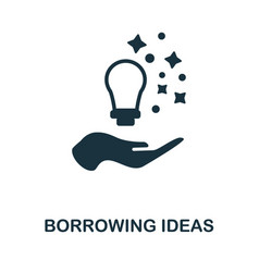 Borrowing Ideas Icon Monochrome Simple