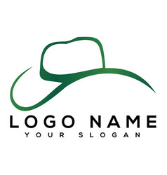 Cowboy Hat Logo Design Template Image