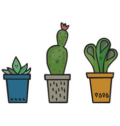 Cute Plant Trio