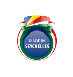 Seychelles Flag On A White