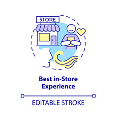 Best In Store Experience Concept Icon