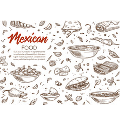 Mexican Food Recipes Dishes In Menu Advertisement