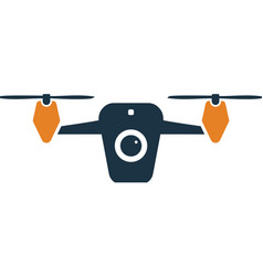 Aerial Aircraft Drone Icon Glyph Style Eps