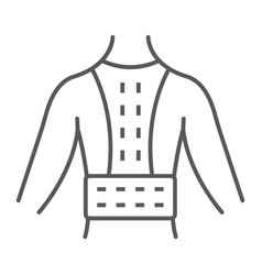 Orthopedic Corset Thin Line Icon