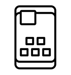 Resistant Phone Case Icon Outline Device