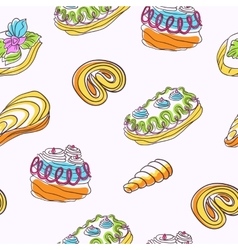 Cute holiday seamless pattern Royalty Free Vector Image