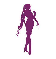 Anime Pose Girl Silhouette