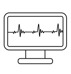 Cardiogram Heart Beat Icon Heartbeat Line